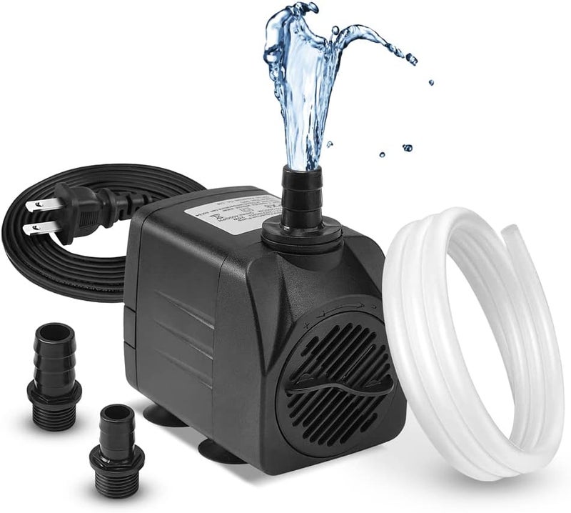DATOO 400GPH 25W Submersible Water Pump Fountain Pump Ultra Quiet For Aquariums Fish Tank Pond Fountain Statuary Water Feature Hydroponics - Image 1